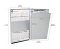 Westcott Side-Hinged Sheet Holder, Letter Size (9" x 12"), Durable Aluminum Clipboard Folder with Steel Clips, 30-Page Capacity, Secure Document Storage for Office, Field, and Industrial Use (38012) 🍁 All In One Marketplace Canada