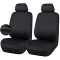 CAR Pass Neoprene Waterproof Two Front Car Seat Covers Set- Universal Fit for Vehicles, Airbag Compatiable(Black) 🍁 All In One Marketplace Canada