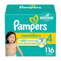 Pampers Swaddlers Diapers, Size S4 (15-34 lbs), 116 Count, Absorbent, Keeps Baby Dry and Comfortable, Skin Safe Disposable Baby Diaper 🍁 All In One Marketplace Canada