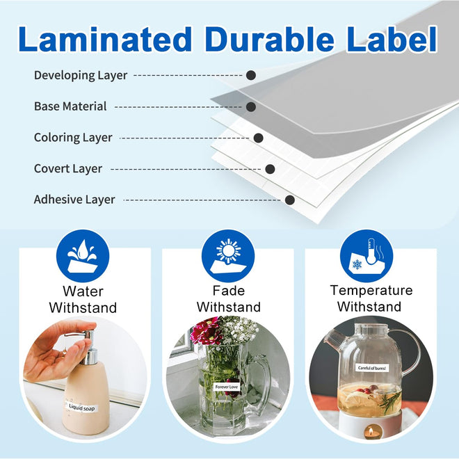 10 Pack Replace for Brother TZe-231 P Touch Label Maker Tape TZe TZ Tape 12mm 0.47 Laminated White TZe231 Compatible with Brother Ptouch PTH110 PT-D210 PTD600 PTD400AD PT-1290 Label Makers 🍁 All In One Marketplace Canada