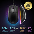 SteelSeries Rival 3 Gen 2 Gaming Mouse — 8500 DPI TrueMove Core Optical Sensor — 60 Million Click Durability — Low Latency — 77g Lightweight — 100% PTFE Feet — RGB — Black 🍁 All In One Marketplace Canada