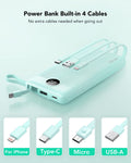 VRURC Portable Charger with Built-in Cables, 10000mAh Power Bank 🍁 All In One Marketplace Canada