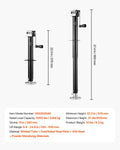 VEVOR A-Frame Trailer Jack, 5000 lbs Dynamic Load Capacity, Trailer Jack Stand with Handle & Rectangular Footpad, 15-inch Vertical Travel, Suitable for RV, Horse, Utility Trailers, Yacht Trailers 🍁 All In One Marketplace Canada