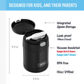 THERMOS FUNTAINER Kids Food Jar with Spoon, 10oz, Black 🍁 All In One Marketplace Canada