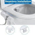 Ultra-Slim Bidet Attachment for Toilet, Adjustable Water Pressure for Rear/Feminine Wash Bidet, Non Electric Self Cleaning Fresh Cold Water Toilet Bidets Spray Jet Easy Install (Silver) 🍁 All In One Marketplace Canada