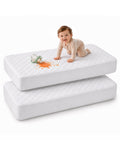 Utopia Bedding Waterproof Crib Fitted Mattress Protector (Pack of 2) - Toddler and Baby Crib Mattress Pad Cover - Soft and Breathable with 7 Inches Deep Skirt (White, 28" x 52") 🍁 All In One Marketplace Canada