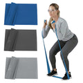 TheraBand Resistance Bands Set, Professional Non-Latex Elastic Band For Upper & Lower Body Exercise, Strength Training without Weights, Physical Therapy, & Pilates, Silver & Blue & Black, Advanced 🍁 All In One Marketplace Canada