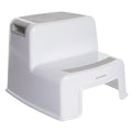 Dreambaby - 2 Up Toddler Step Stool With Non Slip Base, Kids Step Stool for Bathroom, Potty Training and Kitchen, Holds up to 175lbs - Grey & White 🍁 All In One Marketplace Canada