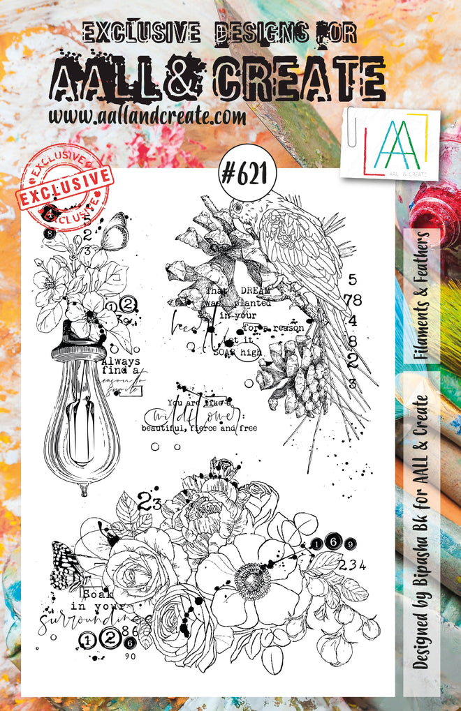 AALL and Create Stamp Set - 621 - Filaments & Feathers