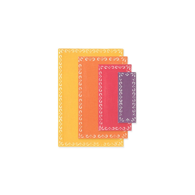 Sizzix Framelits Die Set 9PK Fanciful Framelits Renee Deco Rectangles by Stacey