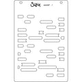 Sizzix A6 Layered Stencils 4PK Cosmopolitan, Downtown by Stacey Park