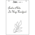 Sizzix A6 Layered Stencils 4PK Cosmopolitan, Frond by Stacey Park