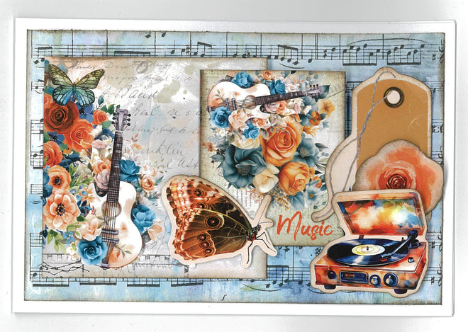 3Quarter Designs Cerulean Score 6x4 Card Pack