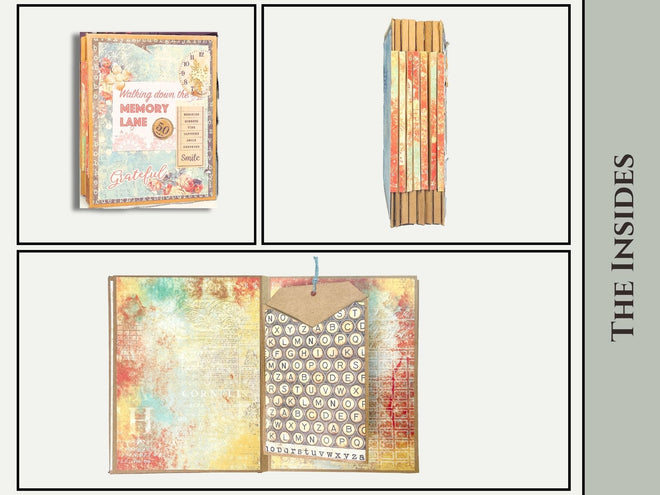 CrafTreat Scrapbook Blanks - Accordion Hinge Book DIY - Kraft