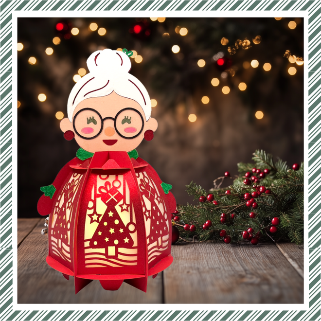 CrafTreat DIY Paper Lanterns - Mrs Santa