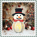 CrafTreat DIY Paper Lanterns - Snowman
