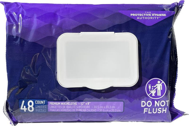 Prevail Adult Premium Washcloths for Sensitive skin, 48 count