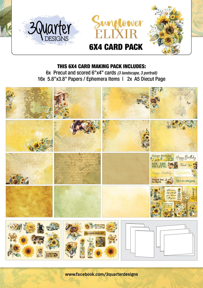 Sunflower Elixir 6x4 card pack