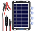 7.5W 12V Solar Battery Trickle Charger & Maintainer for Car, RV, ATV, Motorcycle, Marine, etc.
