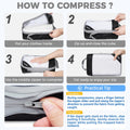 BAGAIL 6 Set/8 Set Compression Packing Cubes, Ultralight Expandable Packing Organizers for Carry on Travel Luggage(6set Jet Black) 🍁 All In One Marketplace Canada
