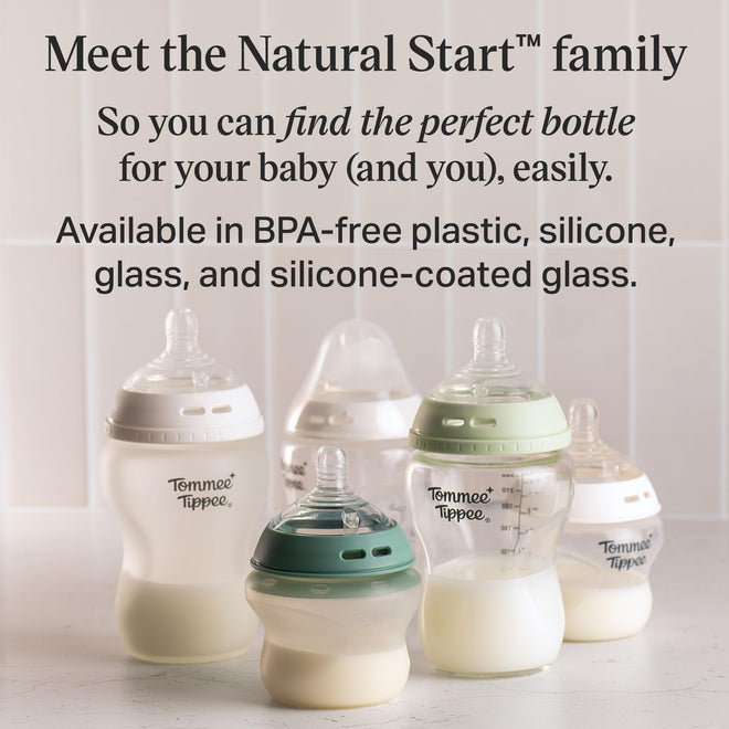 Tommee Tippee Natural Start Glass Baby Bottles, 0m+, 9oz/260ml 🍁 All In One Marketplace Canada