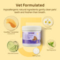 HICC PET Teeth Finger Wipes for Dogs & Cats, Vet-Recommended Teeth Cleaning Wipes, Removes Bad Breath, Plaque & Tartar, Fresh Breath Oral Care, Toothbrush & Toothpaste Alternative, Unscented 🍁 All In One Marketplace Canada