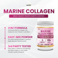 Herba Marine Collagen Powder for Women & Men with Hyaluronic Acid, Vitamin C, and Silica – 305g | Made in Canada | Wild Caught | Hydrolyzed Collagen Peptides | Antibiotics Free | Sustainably Sourced 🍁 All In One Marketplace Canada