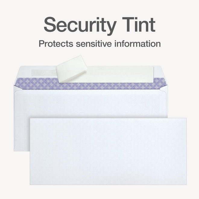 Oxford Envelopes, #10 Business Size, Security Tint, Peel & Seal Closure, 24 lb White Paper, Privacy Protection for Checks & Invoices, 500-Pack for Office or Home Mailing 🍁 All In One Marketplace Canada