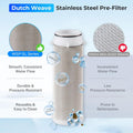 iSpring WSP-50 Reusable Whole House Spin Down Sediment Water Filter 50 Micron, 1" MNPT + 3/4" FNPT, Brass, Wrench included 🍁 All In One Marketplace Canada