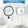 Ultra-Clear Magnifying Glass with Light, Lightweight Handheld Reading Magnifier with 12 LED, Optical Glass Lens for Seniors, Macular Degeneration, Close Work, Coins & Pill Bottle 🍁 All In One Marketplace Canada