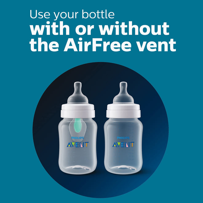 Philips Avent Anti-Colic Bottle with AirFree Vent, 4oz, with Flow 1 Nipples, 0m+, 4pk, Clear, SCY701/04 🍁 All In One Marketplace Canada