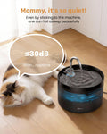 Cat Water Fountain Cat Fountain: GIOTOHUN 2L Water Fountains Indoor Cats - Super Silent Pet Waterer Fountains for Cats - Easy Cleaning - Black - Pets Feeding & Watering Supplies - for Small Animals 🍁 All In One Marketplace Canada