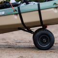 Pelican - Universal Canoe, Kayak & Stand Up Paddle SUP Cart Carrier - Fold Together Trolley with Wide Removable Inflatable Tires, Black, Medium 🍁 All In One Marketplace Canada