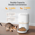 Yuposl Automatic Cat Feeder, 3L Cat Food Dispenser with Over 180-day Battery Life, Anti-Jam Design, 1-6 Meals Per Day with Stainless Steel Cat Bowl, Keep Cat Dry Food Fresh, Also for Small Dog 🍁 All In One Marketplace Canada