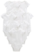 Simple Joys by Carter's Baby 8-Pack Short-Sleeve Bodysuit, White, Newborn 🍁 All In One Marketplace Canada