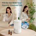 Levoit Humidifiers for Bedroom Large Room, 3L Top Fill, Oil Diffuser, White 🍁 All In One Marketplace Canada