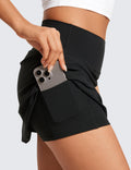 CRZ YOGA Butterluxe Skirts for Women High Waisted A Line Tennis Golf Athletic Casual Skorts with Pockets Black Medium 🍁 All In One Marketplace Canada
