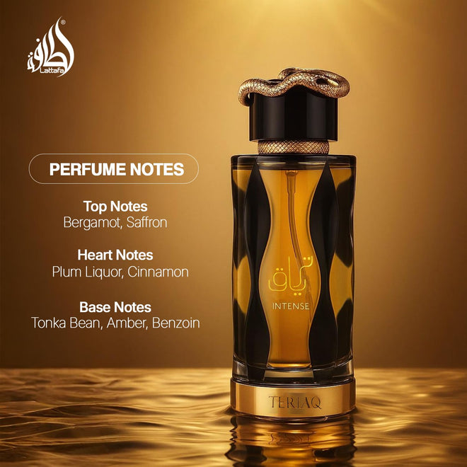 Lattafa Teriaq Intense Eau de Parfum Spray for Unisex, 3.4 Ounce 🍁 All In One Marketplace Canada