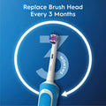 Oral-B Pro 400 3D White Vitality Electric Toothbrush with (2) Brush Heads, Rechargeable, Blue 🍁 All In One Marketplace Canada