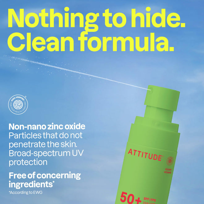 ATTITUDE Kids Mineral Sunscreen Lightweight Lotion SPF 50, Broad Spectrum Zinc Oxide, EWG Verified, Non-Nano, Water-Resistant 80 Minutes, Non-Greasy for Face & Body, Vegan, Watermelon & Coco Scent, 80 grams 🍁 All In One Marketplace Canada