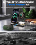 3 in 1 Foldable Wireless Fast Charging Station for Apple Multiple Devices 🍁 All In One Marketplace Canada