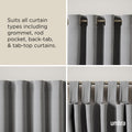 Umbra Twilight Double Curtain Rod Set – Wrap Around Design Ideal for Blackout or Room Darkening Panels, 30 to 84 Inches, Nickel 🍁 All In One Marketplace Canada