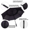 ACEIken Golf Umbrella Windproof Large 62 Inch, Double Canopy Vented, Automatic Open, Extra Large Oversized,Sun Protection Ultra Rain & Wind Resistant Stick Umbrellas, Black 🍁 All In One Marketplace Canada