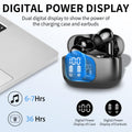 Wireless Earbuds, Bluetooth Headphones 5.4 HiFi Stereo, Wireless Earphones with ENC Noise Cancelling Mic, IP7 Waterproof in Ear Headphones, LED Digital Display Ear Buds, Touch Control, Black 🍁 All In One Marketplace Canada
