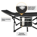 Overmont Portable Folding Camping Cot - 28” Extra Wide Portable Sleeping Cot Load 550 LBS with Carry Bag for Outdoor Travel Home Office Nap, Black 🍁 All In One Marketplace Canada