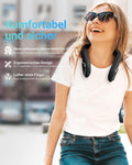 Personal Neck Fan, 6000mAh Neck Fans Portable Rechargable Battery Operated Wearable Bladeless Neck Fan-3 Speeds (Classic Black) 🍁 All In One Marketplace Canada