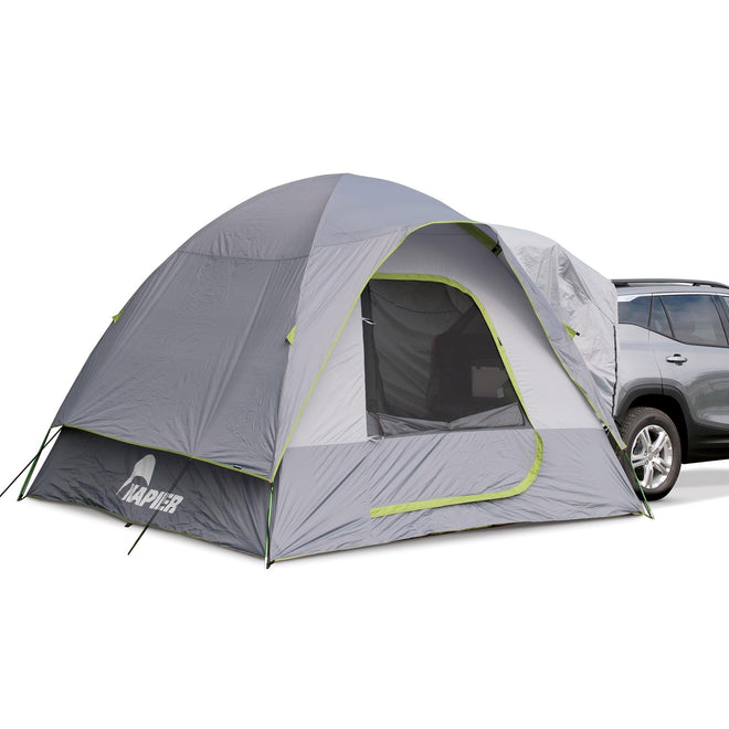 Napier Backroadz SUV Tent | 10' x 10' Vehicle Camping Tent | Fits All CUVs, SUVs, and Minivans | Sleeps 5 | Spacious, Durable, Easy Set-up | Gray/Green | Model 19100 🍁 All In One Marketplace Canada