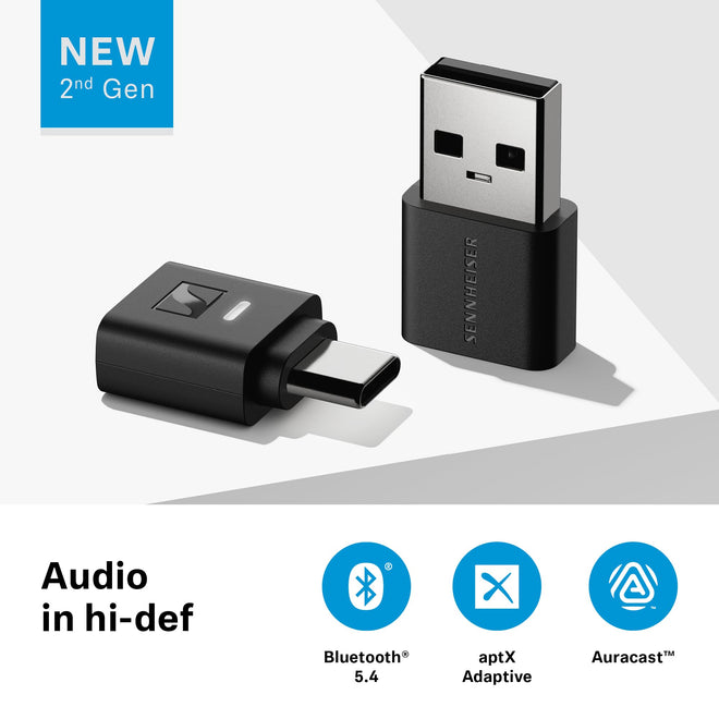 Sennheiser BTD 700 Dongle, Auracast, Low Latency, Bluetooth, USB-C, USB -A 🍁 All In One Marketplace Canada