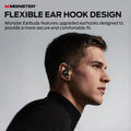 Monster N-Lite 216 Wireless Earbuds 48hrs Bluetooth 6.0 Headphone, Bluetooth Earbuds Stereo Deep Bass Over Ear Bud with Earhooks,ENC Noise Cancelling Mic, IPX6 Waterproof Earphone for Workout/Running 🍁 All In One Marketplace Canada