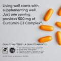 Sports Research® Turmeric Curcumin C3® Complex 500mg, Enhanced with Black Pepper & Organic Coconut Oil for Better Absorption; Non-GMO, Gluten Free & Third-Party Tested - 120 Liquid Softgels 🍁 All In One Marketplace Canada